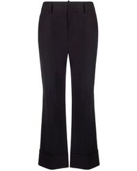 DSquared² - High-Waist Cropped Pants - Lyst