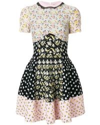 McQueen - Floral Printed Knitted Dress - Lyst