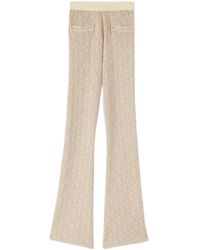 Palm Angels - Monogram Jacquard Knitted Pants - Lyst