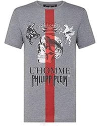 Philipp Plein - Logo Details T-Shirt - Lyst