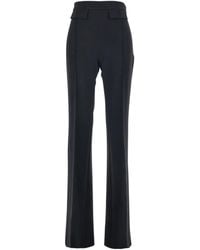 Elisabetta Franchi - Logo Embroidered Pants - Lyst