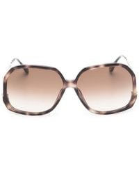 Chloé - Chloé Geometric Gradient Lens Sunglasses - Lyst