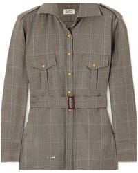 Giuliva Heritage - The Aurora Prince Of Wales Checked Wool Shirt - Lyst