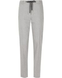Eleventy - Drawstring-Waist Tailored Trousers - Lyst
