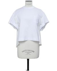 Sacai - Short Sleeve Crewneck T-Shirt - Lyst