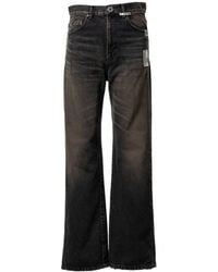Maison Mihara Yasuhiro - Patch-Detail Whiskered Jeans - Lyst