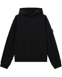 Stone Island - Logo-Patch Pouch-Pocket Hoodie - Lyst