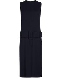 Patou - Belted Sleeveless Midi Dress - Lyst