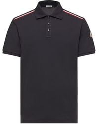 Moncler - Logo Patch Short-Sleeved Polo Shirt - Lyst