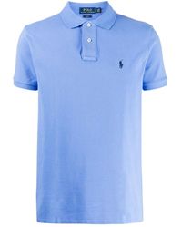 Polo Ralph Lauren - Logo Embroidered Short-Sleeved Polo Shirt - Lyst