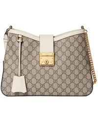 Gucci - Padlock Monogrammed Shoulder Bag - Lyst