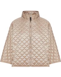 Max Mara - The Cube Delfina Zip-Up High Neck Coat - Lyst