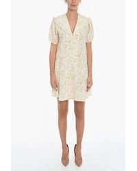 Samsøe & Samsøe - Floral-Print Ruffled Mini Dress - Lyst