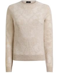 Etro - Wool Jacquard Sweater With Placed Motif - Lyst