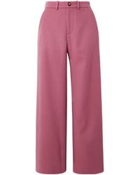 The Elder Statesman - Blend Mid-Rise Straight-Leg Trousers - Lyst