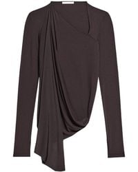 Helmut Lang - Asymmetric Draped Top - Lyst