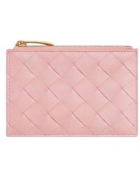 Bottega Veneta - Intrecciato Zipped Card Case - Lyst