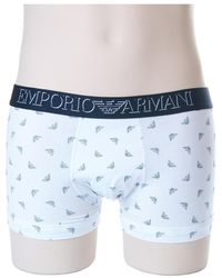 Emporio Armani - Logo Waist-Printed Boxers - Lyst