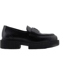 ARMANI EXCHANGE - Leather Loafers - Lyst
