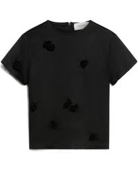 Sportmax - Mendoza Floral Embellished Crewneck T-Shirt - Lyst
