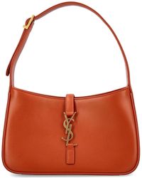 Saint Laurent - Le 5 À 7 Logo Plaque Hobo Bag - Lyst