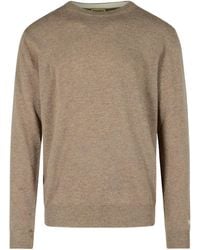 Woolrich - Logo Embroidered Crewneck Jumper - Lyst