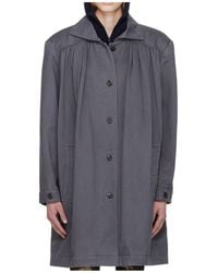 OPEN YY - Over Shirred Top Coat - Lyst