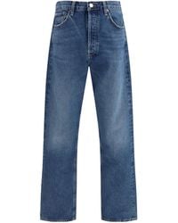 Agolde - High-Rise Straight-Leg Jeans - Lyst