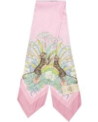 Gucci - Soft And Versatile Silk Scarf - Lyst