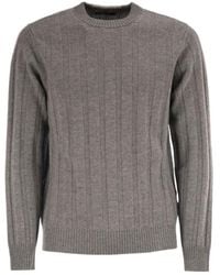 Peserico - Ribbed Crew-Neck Sweater - Lyst