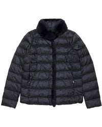Weekend by Maxmara - Furry Collar Long-Sleeved Down Jacket - Lyst