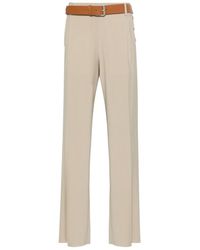 Moschino - Belted Straight-Leg Trousers - Lyst