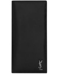 Saint Laurent - Logo Plaque Cardholder - Lyst