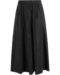 Aspesi - Pleated Elasticated-Waist Midi Skirt - Lyst