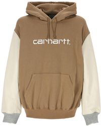 Junya Watanabe - X Carhartt Logo Embroidered Drawstring Hoodie - Lyst