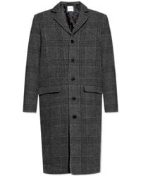 Samsøe & Samsøe - Checked Wool Coat - Lyst