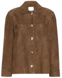 Max Mara - Suede Patch-Pocket Jacket - Lyst