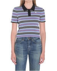 Celine - Cropped Polo - Lyst