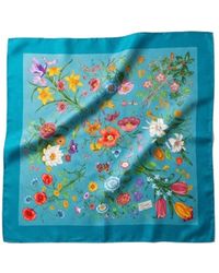 Gucci - Printed Silk Twill Carré - Lyst
