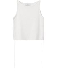 DUNST - Side-Drawstring Ribbed-Trim Top - Lyst