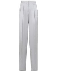Giorgio Armani - Silk Trousers - Lyst