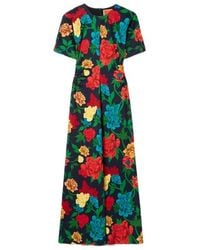 La DoubleJ - Floral Ruched Dress - Lyst