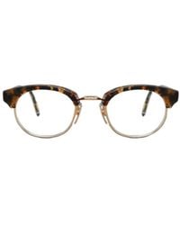 Thom Browne - Tortoiseshell Round-Frame Glasses - Lyst