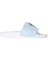 Giuseppe Zanotti - Logo Plaque Embossed Slides - Lyst