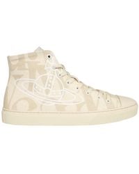 Vivienne Westwood - Orb-Print High-Top Sneakers - Lyst
