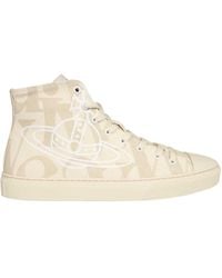 Vivienne Westwood - Orb-Print High-Top Sneakers - Lyst