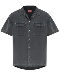 DIESEL - Nabil Short-Sleeve Denim Shirt - Lyst