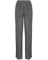 Missoni - Sequins Embellished Elastic Waist Long Trousers - Lyst
