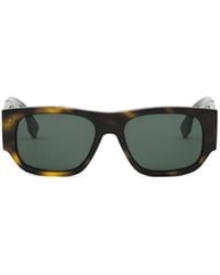 Fendi - Eyewear Rectangle Frame Sunglasses - Lyst
