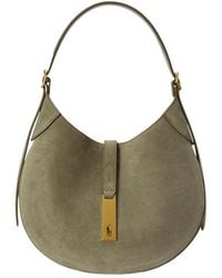 Polo Ralph Lauren - Polo Id Suede Shoulder Bag - Lyst